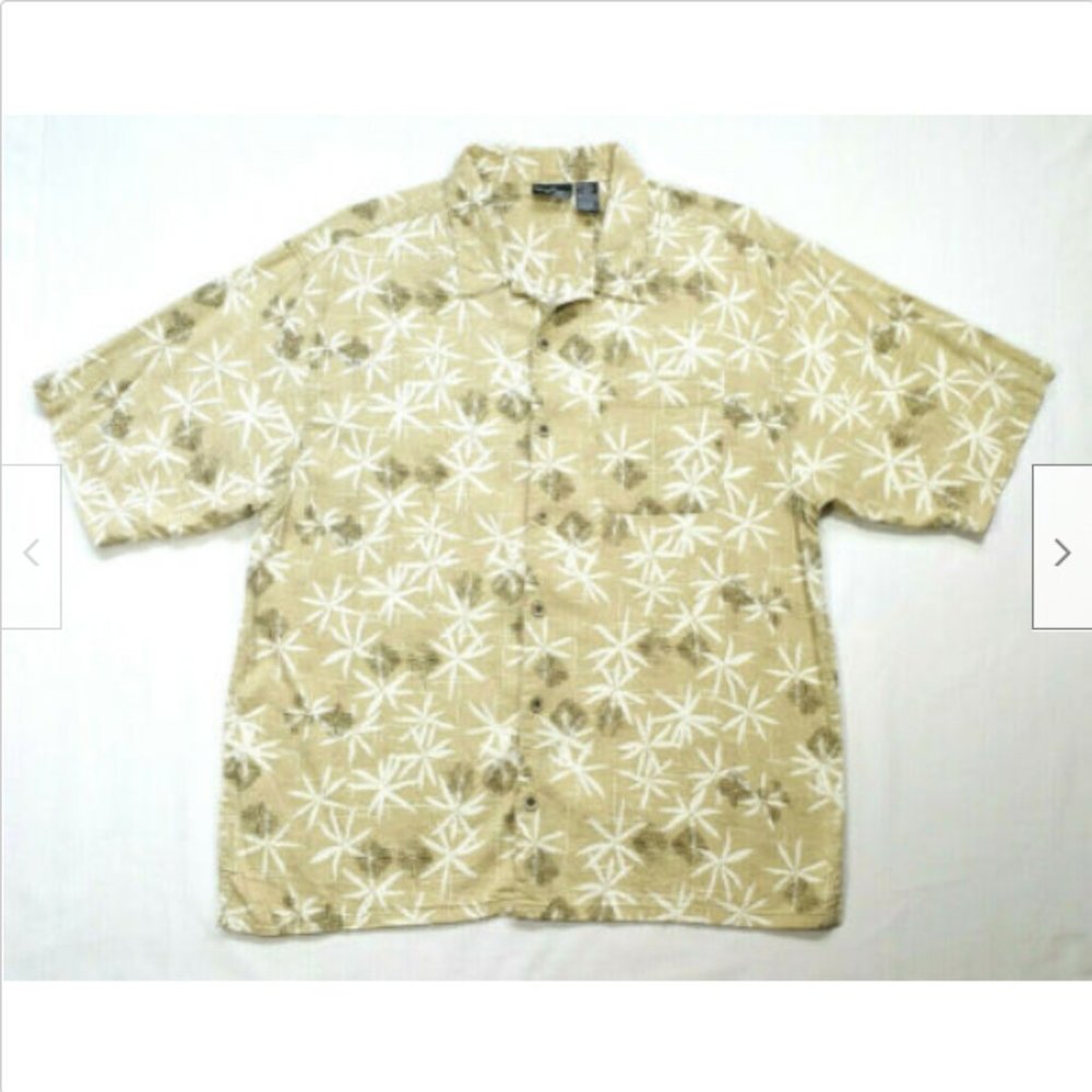 OP Sport Men Hawaiian Aloha Button Shirt 3366E1M